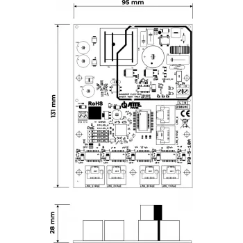 ATTE IPB-5-10A-OF 6-poorts PoE-switch met geïntegreerde voeding