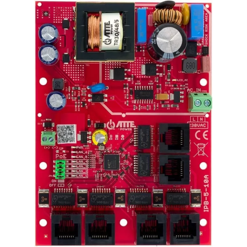 ATTE IPB-5-10A-OF 6-poorts PoE-switch met geïntegreerde voeding