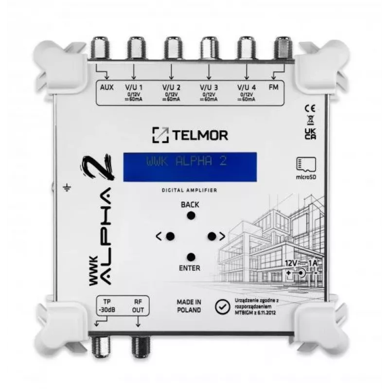 TELMOR WWK-ALPHA-2 Digitale kanaalversterker