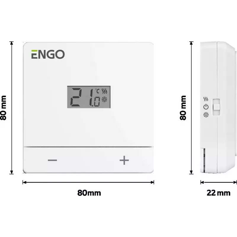 ENGO Controls EASY-BATW Temperatuurregelaar batterij