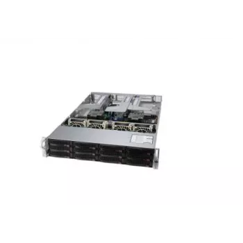 Supermicro SYS-620U-TNR 2U Rackmount Server Platform, Dual Socket LGA4189, 24x 2,5 inch Hot-Swap NVMe/SATA/SAS, 2x 10GbE, 2000W Redundante Titanium
