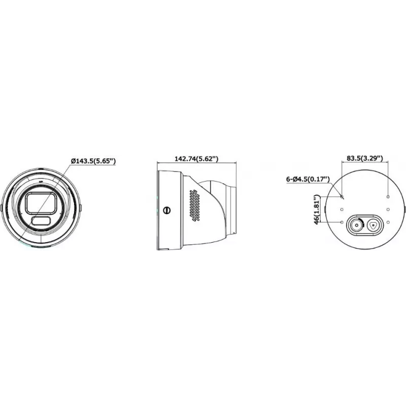 Hikvision DS-2CD2H123G2-LIZS2UY/SL(2.8-12mm)/O-STD 2MP AcuSense turret IP-camera met flitslicht en audiowaarschuwing