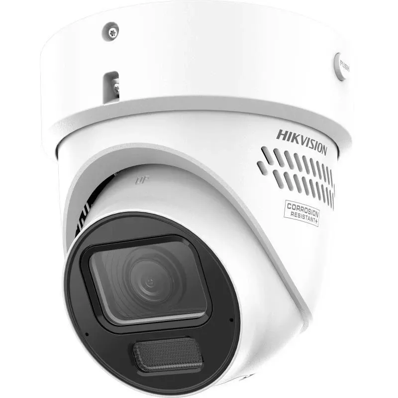 Hikvision DS-2CD2H123G2-LIZS2UY/SL(2.8-12mm)/O-STD 2MP AcuSense turret IP-camera met flitslicht en audiowaarschuwing
