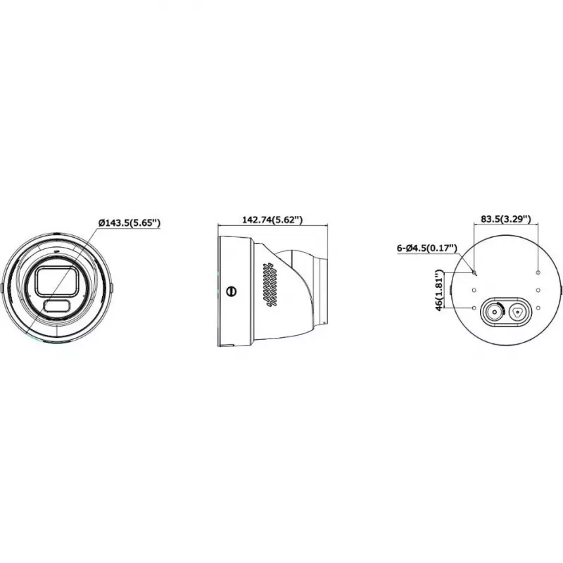 Hikvision DS-2CD2H123G2-LIZS2UY/SL(2.8-12mm)/O-STD 2MP AcuSense turret IP-camera met flitslicht en audiowaarschuwing