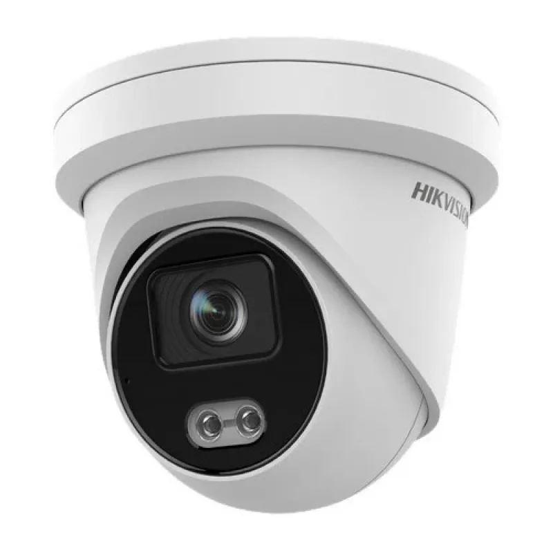 Hikvision Pro Series DS-2CD2347G2-L 4MP ColorVu turret IP-camera met 2,8mm objectief, IP67, ingebouwde microfoon, PoE