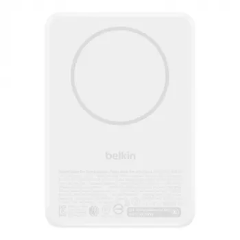 Belkin BoostCharge Slim magnetische powerbank 10.000 mAh Qi2 15W wit