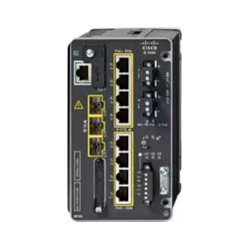 CISCO IE-3500-8P3S-A industriële managed switch, 8 GE PoE+ en 3 GE SFP modulair, NA