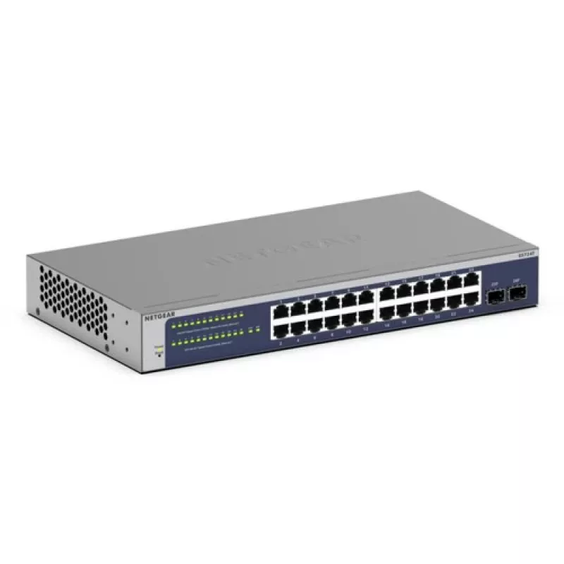 NETGEAR GS724T-600EUS Smart Managed Gigabit-switch 24 poorten 2x SFP