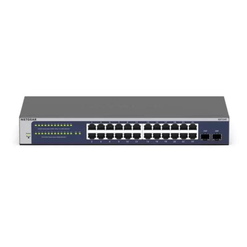 NETGEAR GS724T-600EUS Smart Managed Gigabit-switch 24 poorten 2x SFP