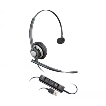 Poly EncorePro HW715 bedrade on-ear headset met ruisonderdrukkende microfoon