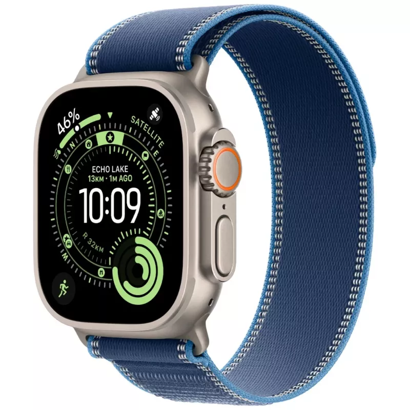 Apple Watch Series 9 GPS + Cellular 45mm Midnight Aluminium Behuizing met Midnight Sport Band M/L