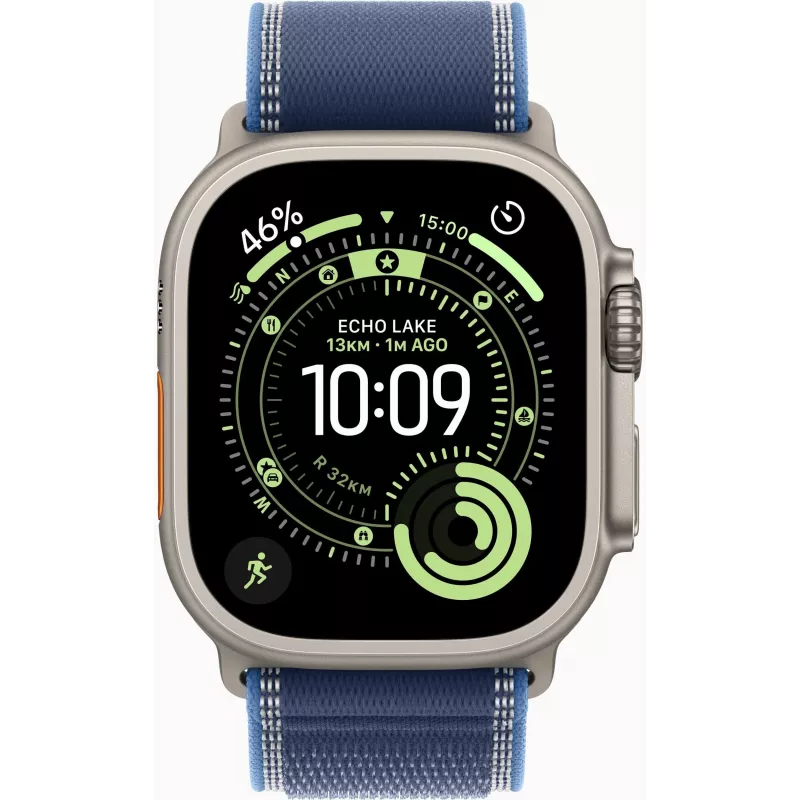 Apple Watch Series 9 GPS + Cellular 45mm Midnight Aluminium Behuizing met Midnight Sport Band