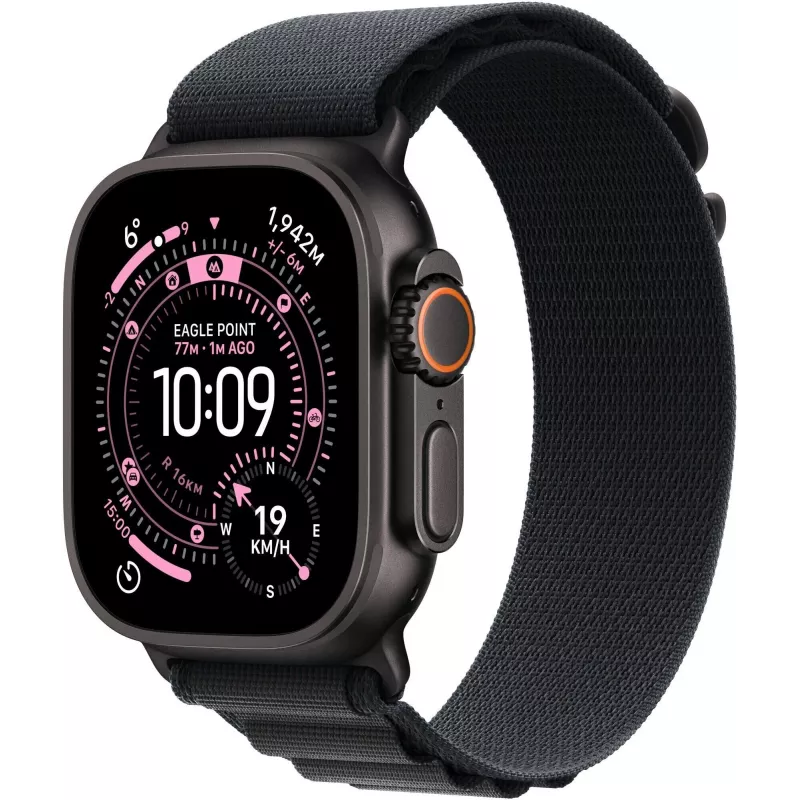 Apple Watch Series 9 GPS + Cellular 45mm Midnight Aluminium Behuizing met Midnight Sport Band M/L