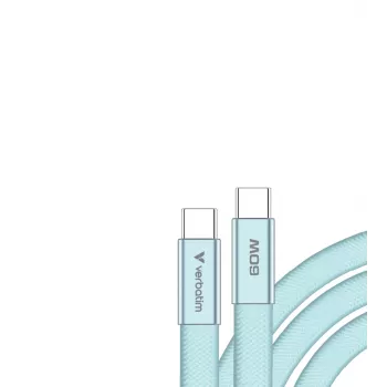 Verbatim Sync & Charge USB-C naar USB-C 60W 120cm Blauw