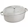 STAUB LA COCOTTE gietijzeren braadpan ovaal 3,2 L, truffelgrijs
