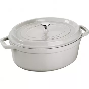 STAUB LA COCOTTE gietijzeren braadpan ovaal 3,2 L, truffelgrijs