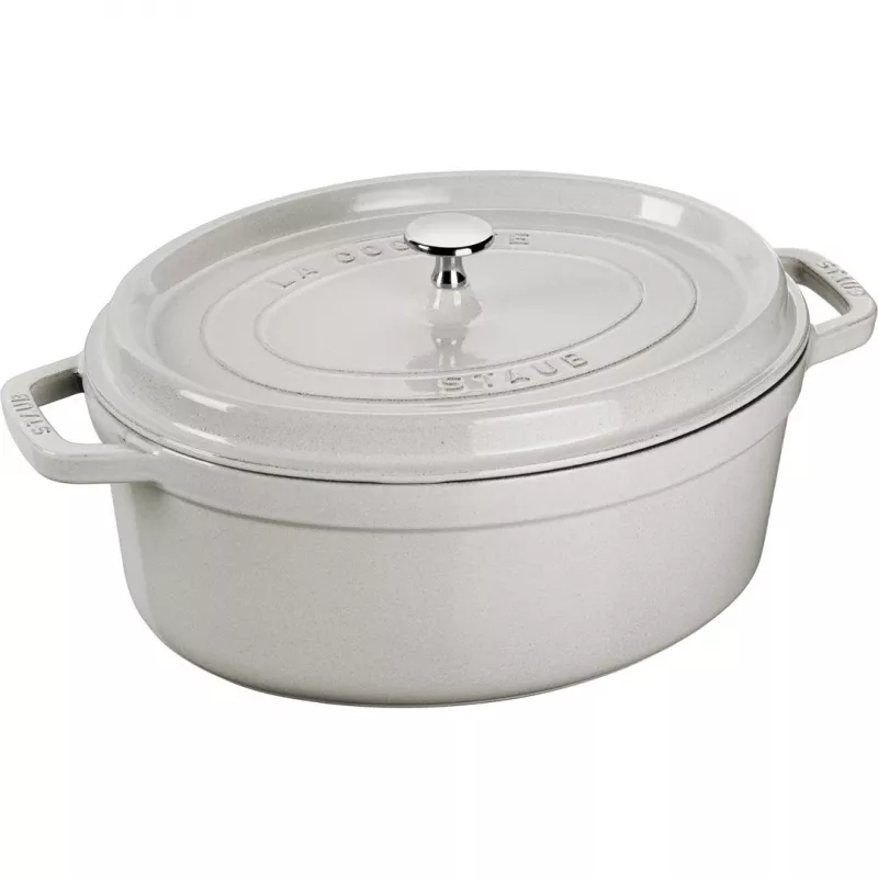 STAUB LA COCOTTE gietijzeren braadpan ovaal 3,2 L, truffelgrijs
