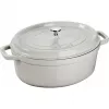 STAUB LA COCOTTE gietijzeren braadpan ovaal 3,2 L, truffelgrijs