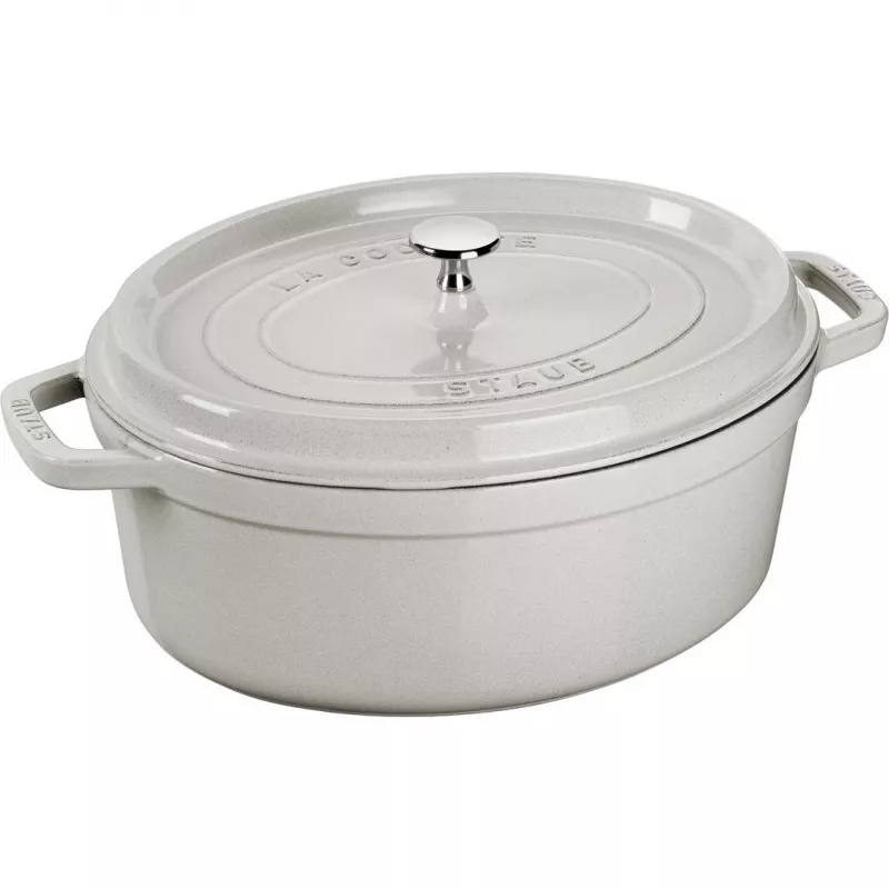 STAUB LA COCOTTE gietijzeren braadpan ovaal 3,2 L, truffelgrijs