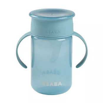 Beaba trainingsbeker 360° blauw 200 ml