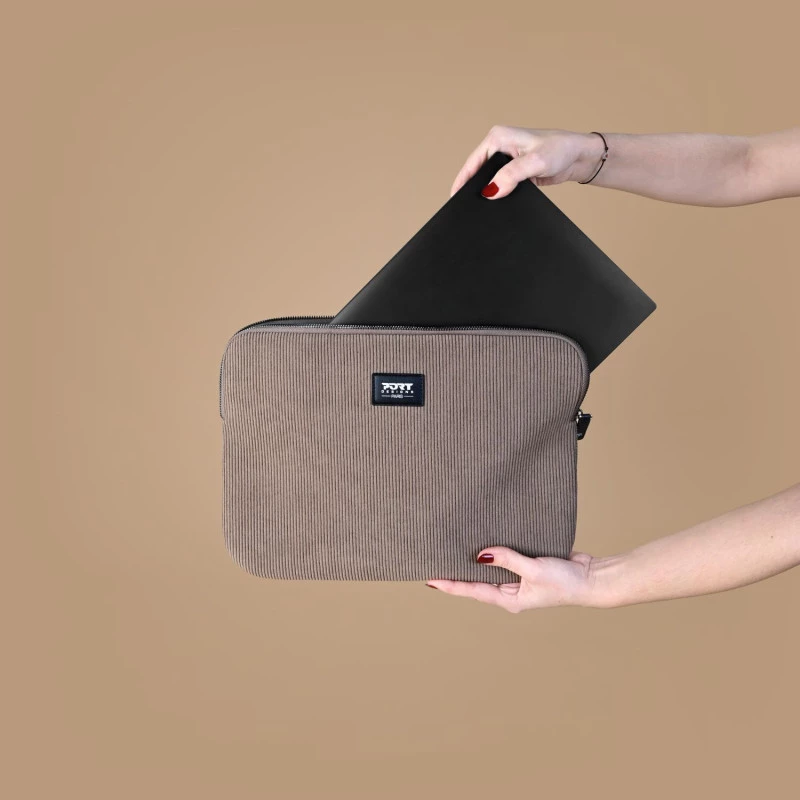 PORT DESIGNS MILANO II ECO sleeve voor 13/14 inch laptop, bruin