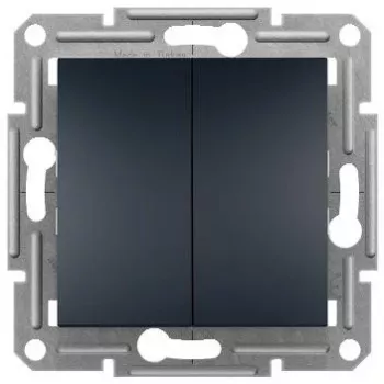 Schneider Asfora dubbel wisselschakelaar-mechanisme antraciet EPH0600371