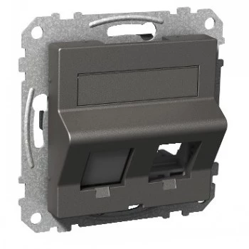 Schneider Electric Exxact datacase Actassi/Keystone Oblique antraciet data-outlet frame
