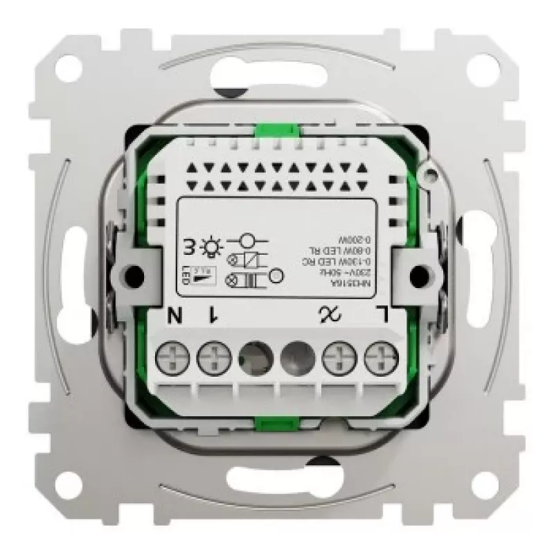 Schneider Electric Multiwire draaiknop LED-dimmer 200W antraciet