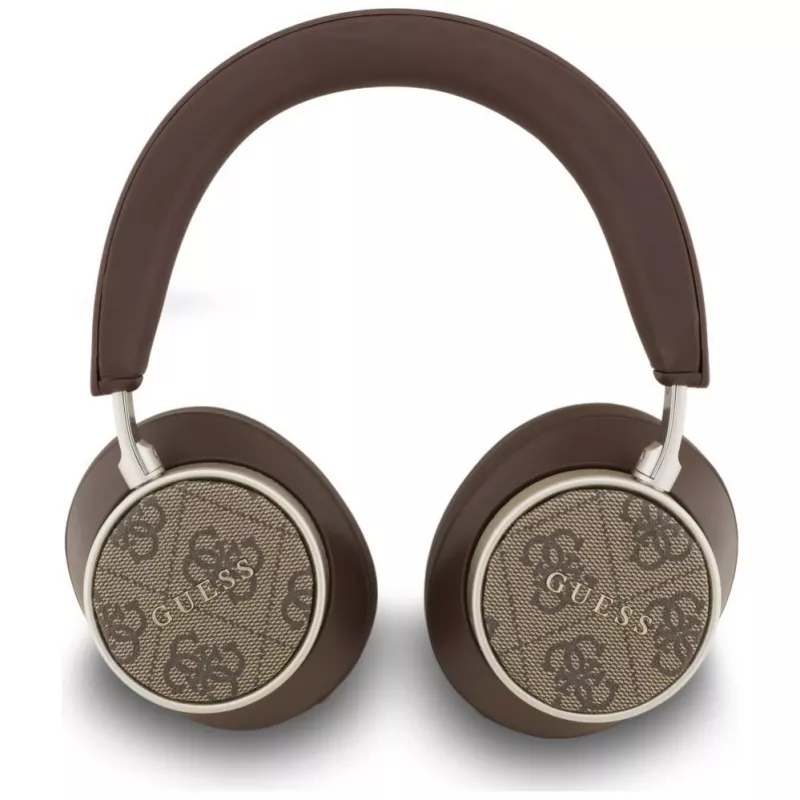 Guess Bluetooth 4G Classic Logo draadloze on-ear koptelefoon - bruin