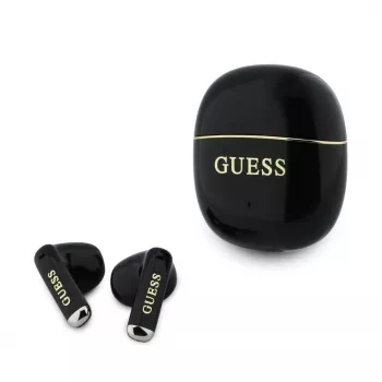 GUESS Glossy Gold Line Classic TWS oordopjes zwart