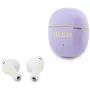 GUESS Glossy Gold Line Classic TWS oordopjes - lila