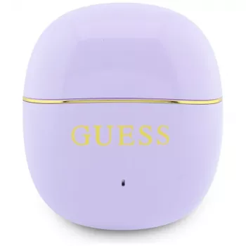 GUESS Glossy Gold Line Classic TWS oordopjes - lila