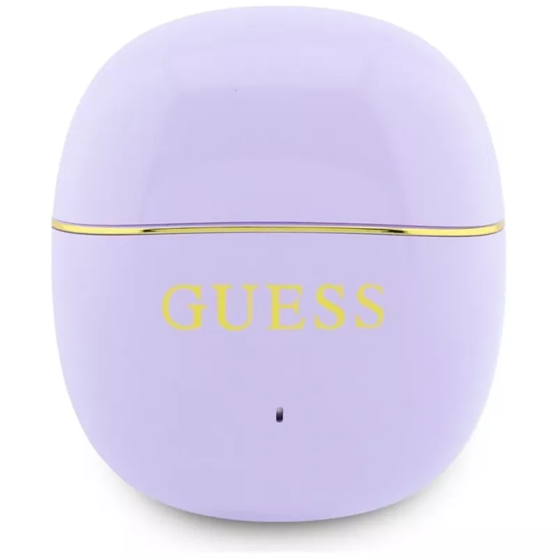 GUESS Glossy Gold Line Classic TWS oordopjes - lila