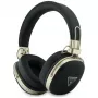 Guess over-ear Bluetooth-koptelefoon met ENC, metallic gekorreld driehoeklogo, zwart