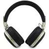 Guess over-ear Bluetooth-koptelefoon met ENC, metallic gekorreld driehoeklogo, zwart