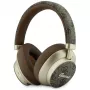 Guess GUE005457 over-ear Bluetooth-koptelefoon met ENC, bruin, Gold Script Metal design