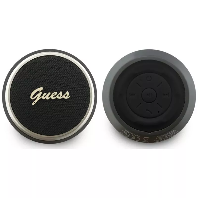GUESS Bluetooth-luidspreker 5W Script MetalLogo zwart