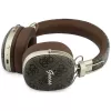 Guess GUE005462 Bluetooth over-ear koptelefoon met ENC, metaaldesign, 4G Script Logo, bruin