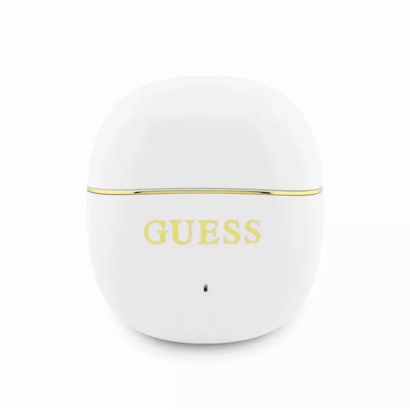 GUESS Glossy Gold Line Classic TWS oordopjes wit