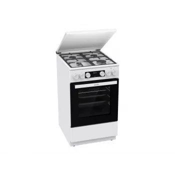 Gorenje GK5C42WF-B vrijstaand gas-elektrisch fornuis, wit, 50 cm, 70 L