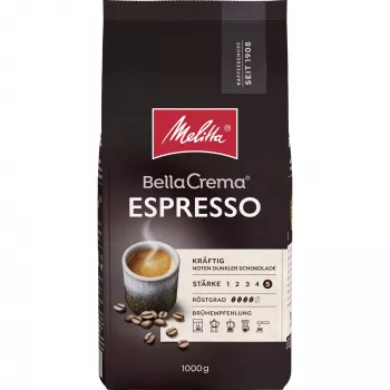 MELITTA BellaCrema Espresso hele koffiebonen 1 kg intensiteit 5/5