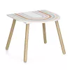 Zeller Present 13536 kindermeubelset - tafel en 2 stoelen, wit/natuurhout, MDF, vanaf 3 jaar