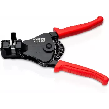 KNIPEX 1221 automatische striptang 0,03-10 mm² (32-8 AWG) met snijder, 180 mm