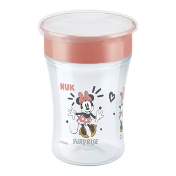 NUK Disney Mickey Mouse Magic Cup 230ml rode drinkleerbeker met 360° drinkrand