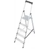 Krause SOLIDY 1x5 126238 eenzijdige trap, 5 treden, aluminium, 150 kg draagvermogen