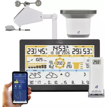 TFA TFA.me 35.8106.01 ID-05 WLAN weerstation zwart