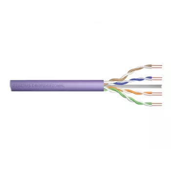 DIGITUS Cat.6 U/UTP B2ca installatiekabel, AWG23/1, LSOH, 500m, lila, rol