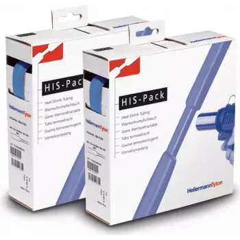 HellermannTyton HIS-PACK-19.1/9.5-PO-X-BU krimpkous blauw 19,1mm x 9,5mm x 5m dispenserbox