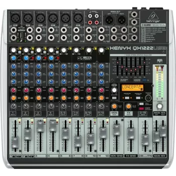 Behringer QX1222USB audiomixer 16 kanalen