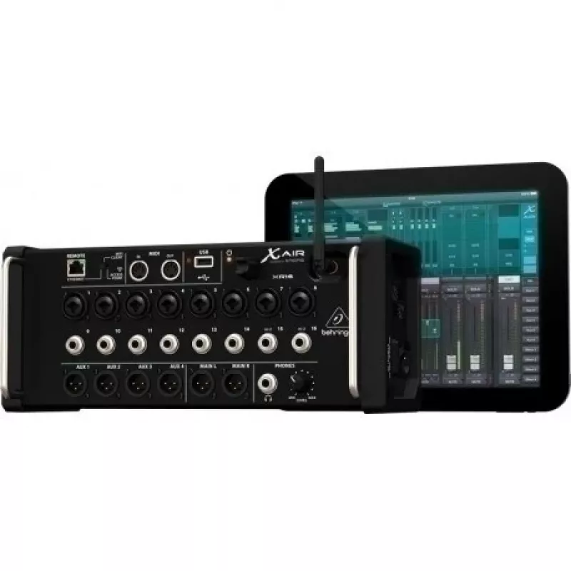 Behringer XR16 16-kanaals digitale mixer met Wi-Fi-bediening